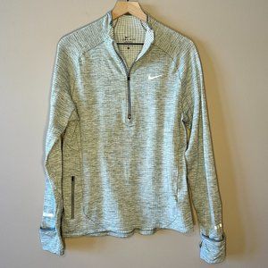 Nike Dri-Fit Gray Half Zip Waffle Pullover